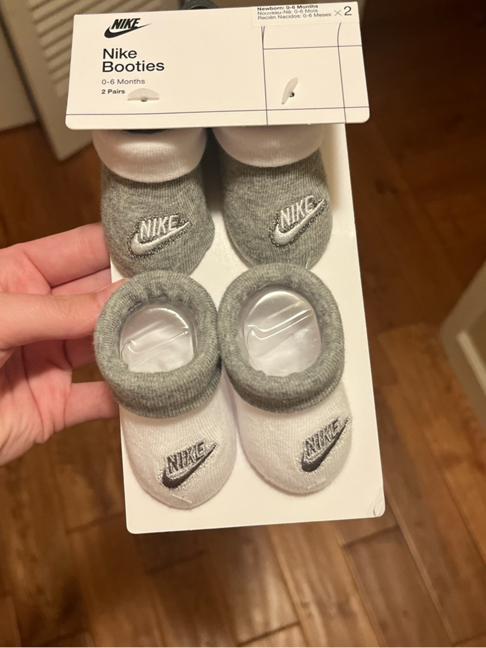 Nike Black Packaging with White Text
